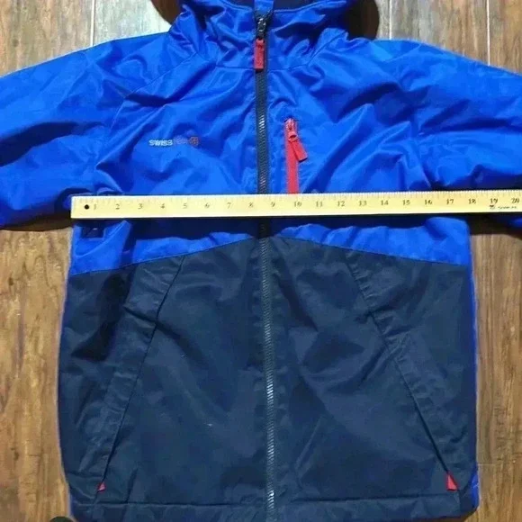 Swiss Tech Winter Coat Youth Boys or Girls Medium. Blue/Black - Picture 6 of 7